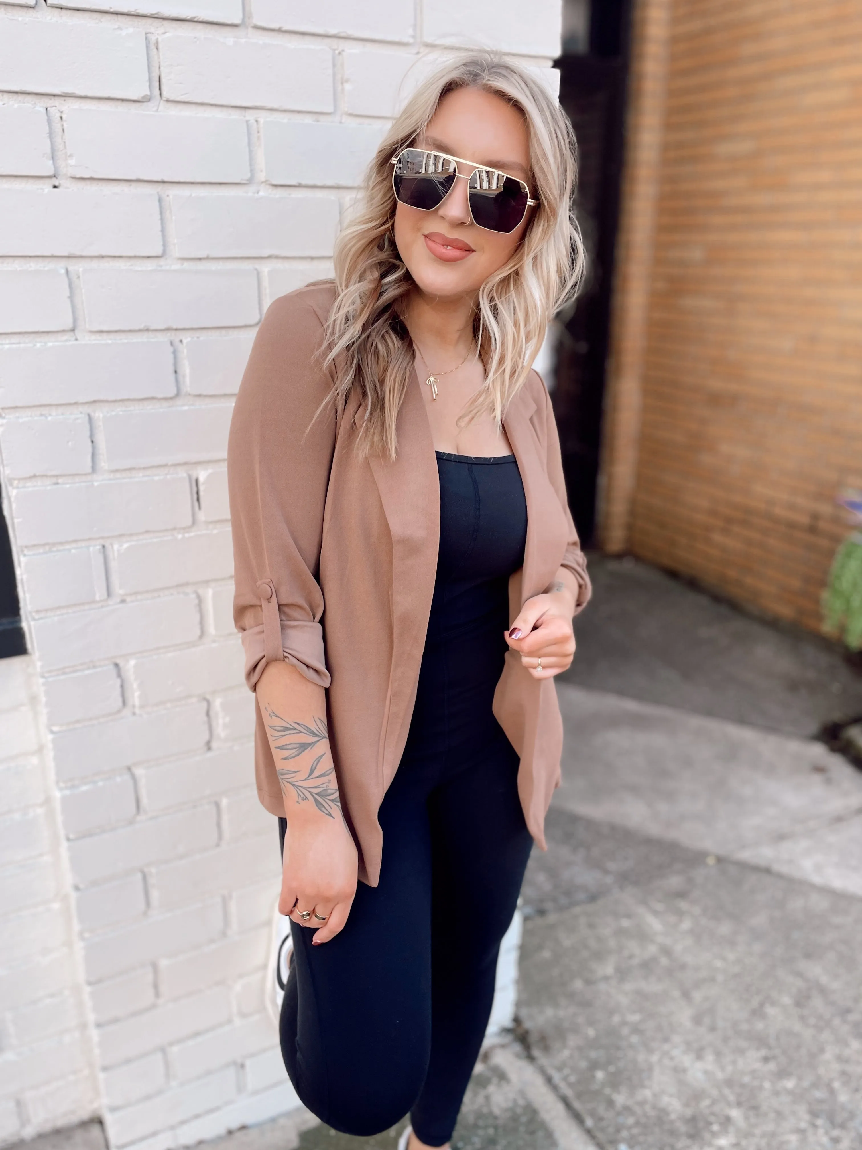 Back to Basics Blazer in Mocha