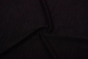 Black Textured Knit Fabric