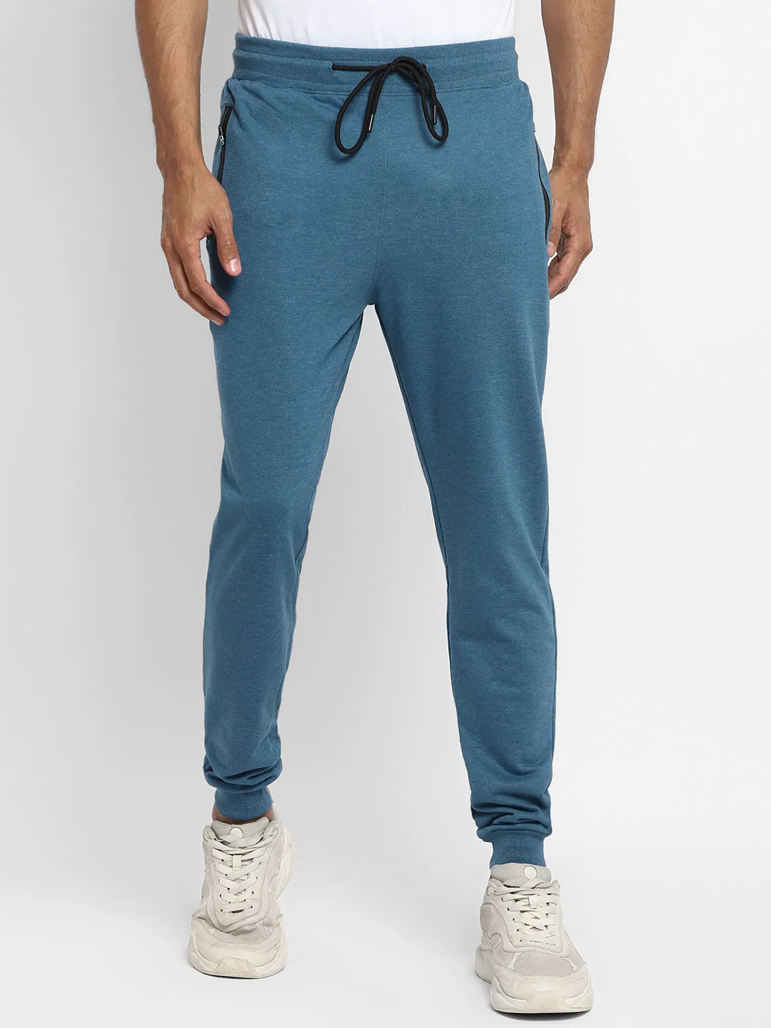 Blue Melange Joggers