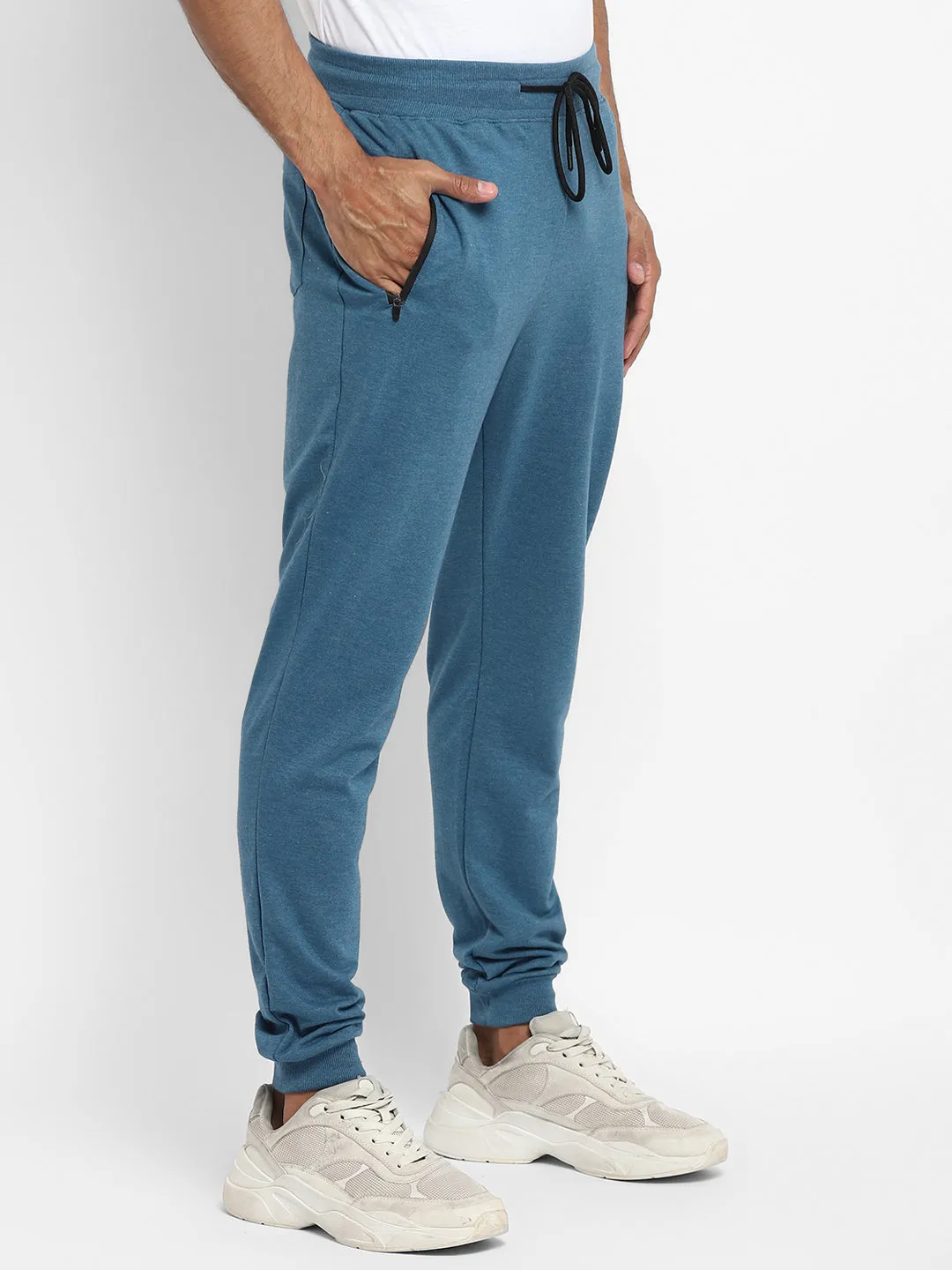 Blue Melange Joggers