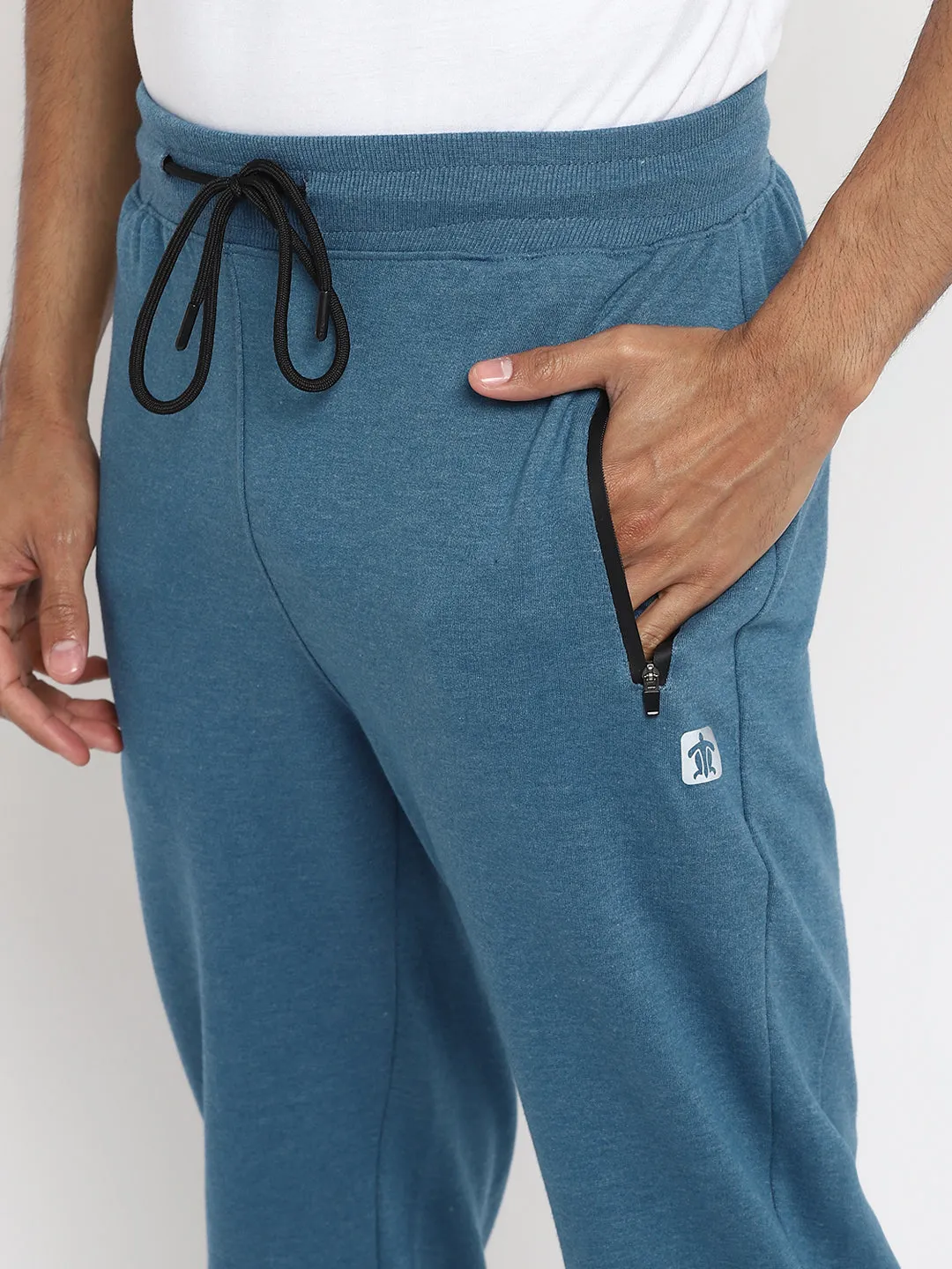 Blue Melange Joggers