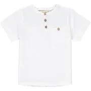 Boardwalk White Pique Henley Boys Tee - Select Size