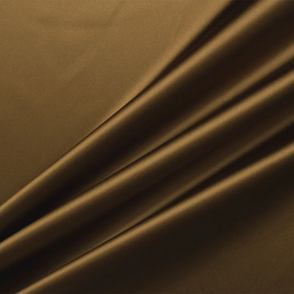 Brown Stretch Satin