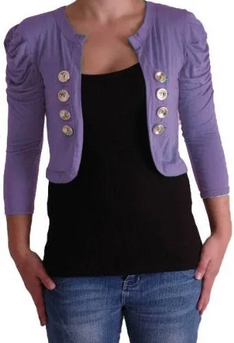 Celeste Military Open Front Cardigan