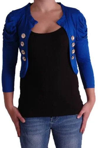 Celeste Military Open Front Cardigan