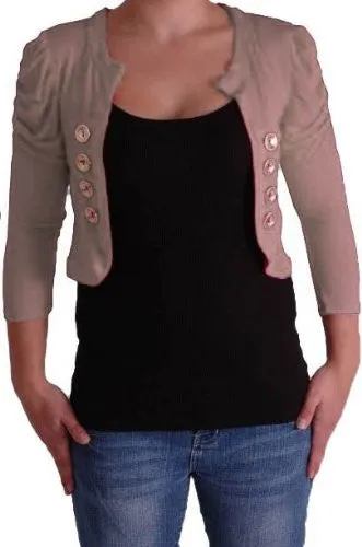 Celeste Military Open Front Cardigan