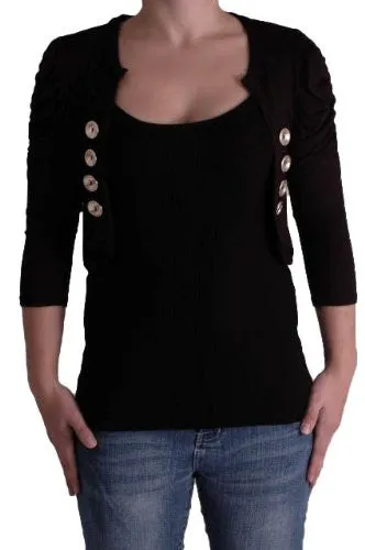 Celeste Military Open Front Cardigan