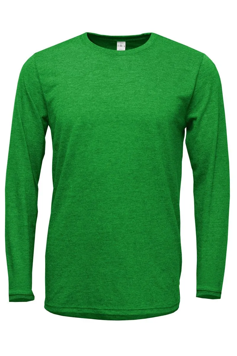 Clover Lucky Puff Vinyl Adult Soft-Tek Blend Long Sleeve Tee