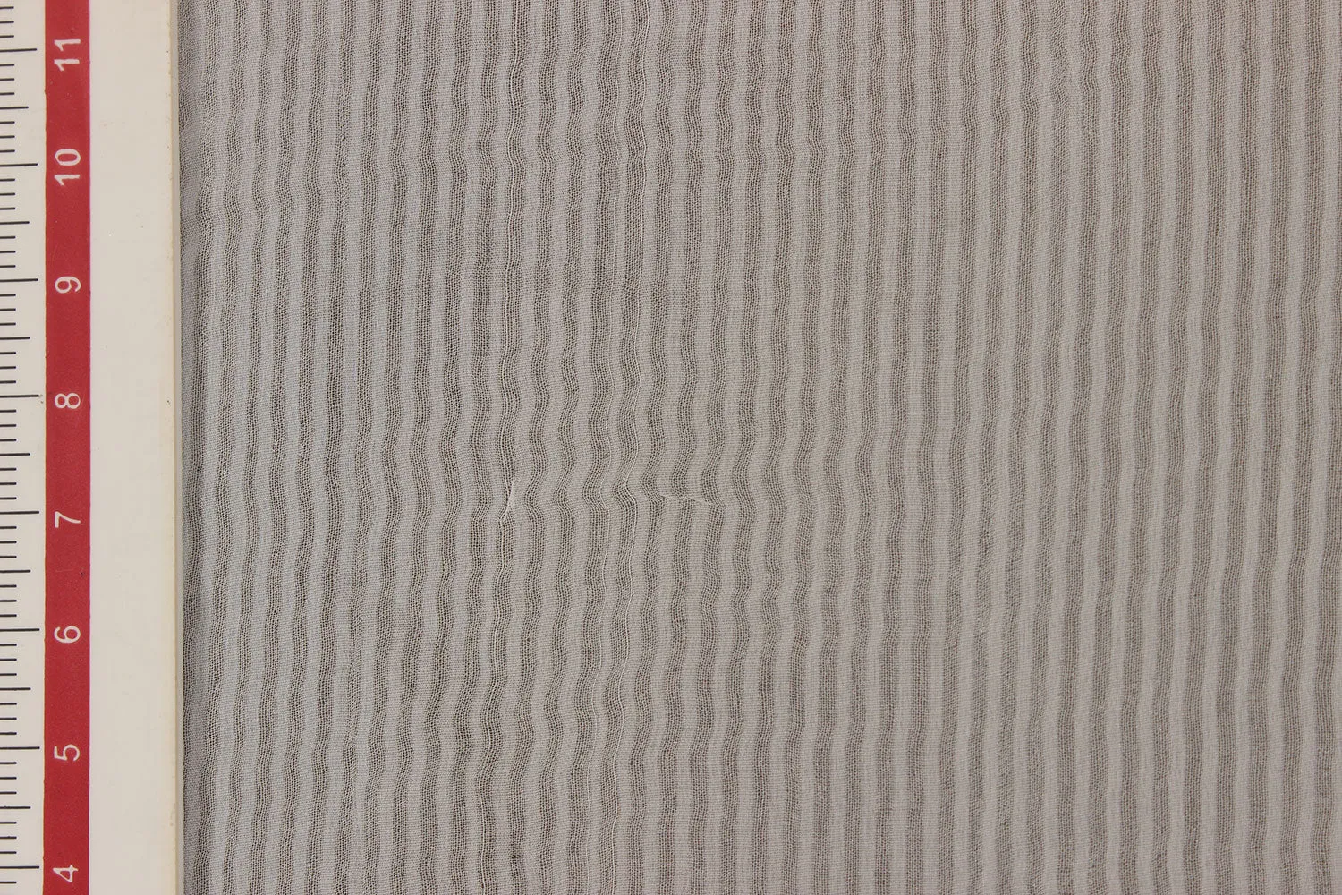 Cream Stripes Viscose Fabric