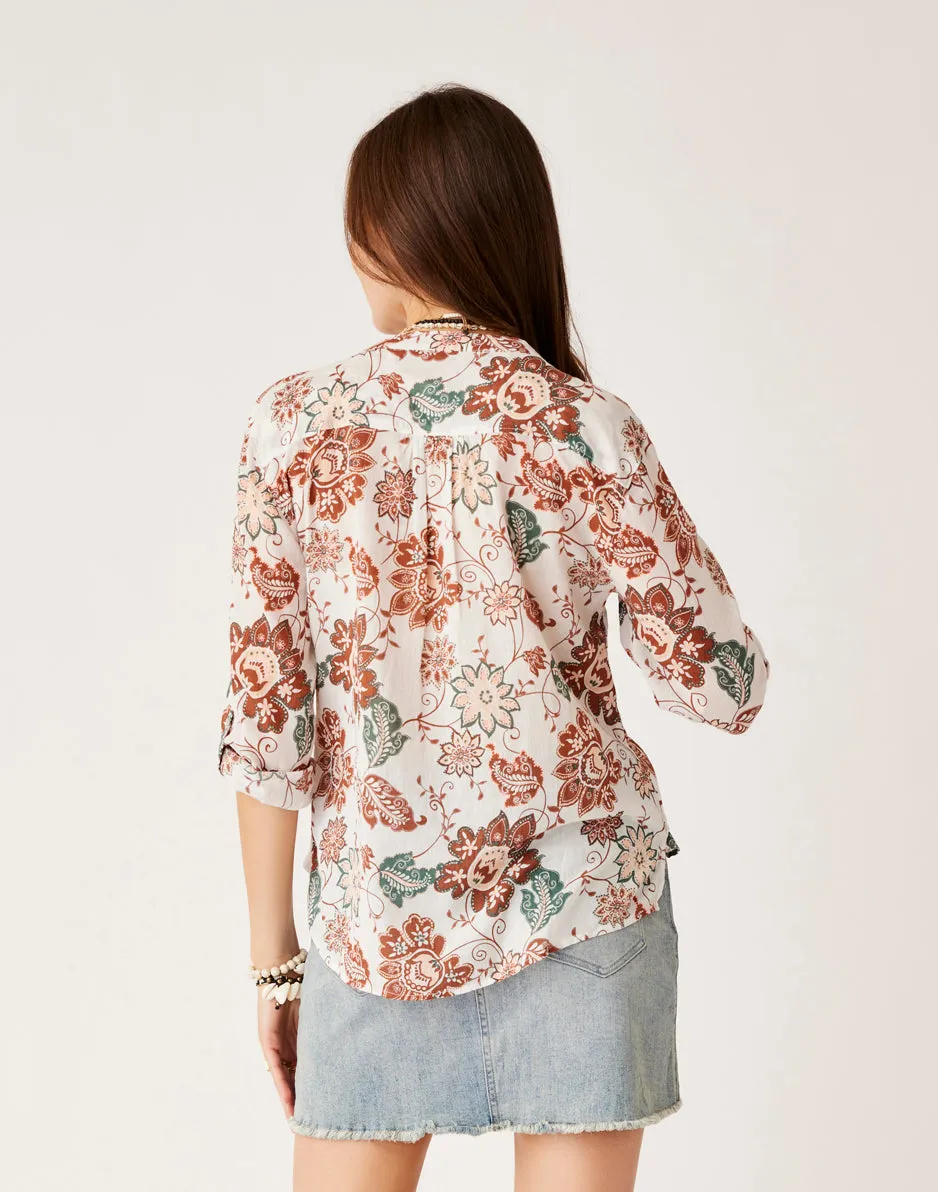 Dylan Gauze Shirt: Cloud Taj