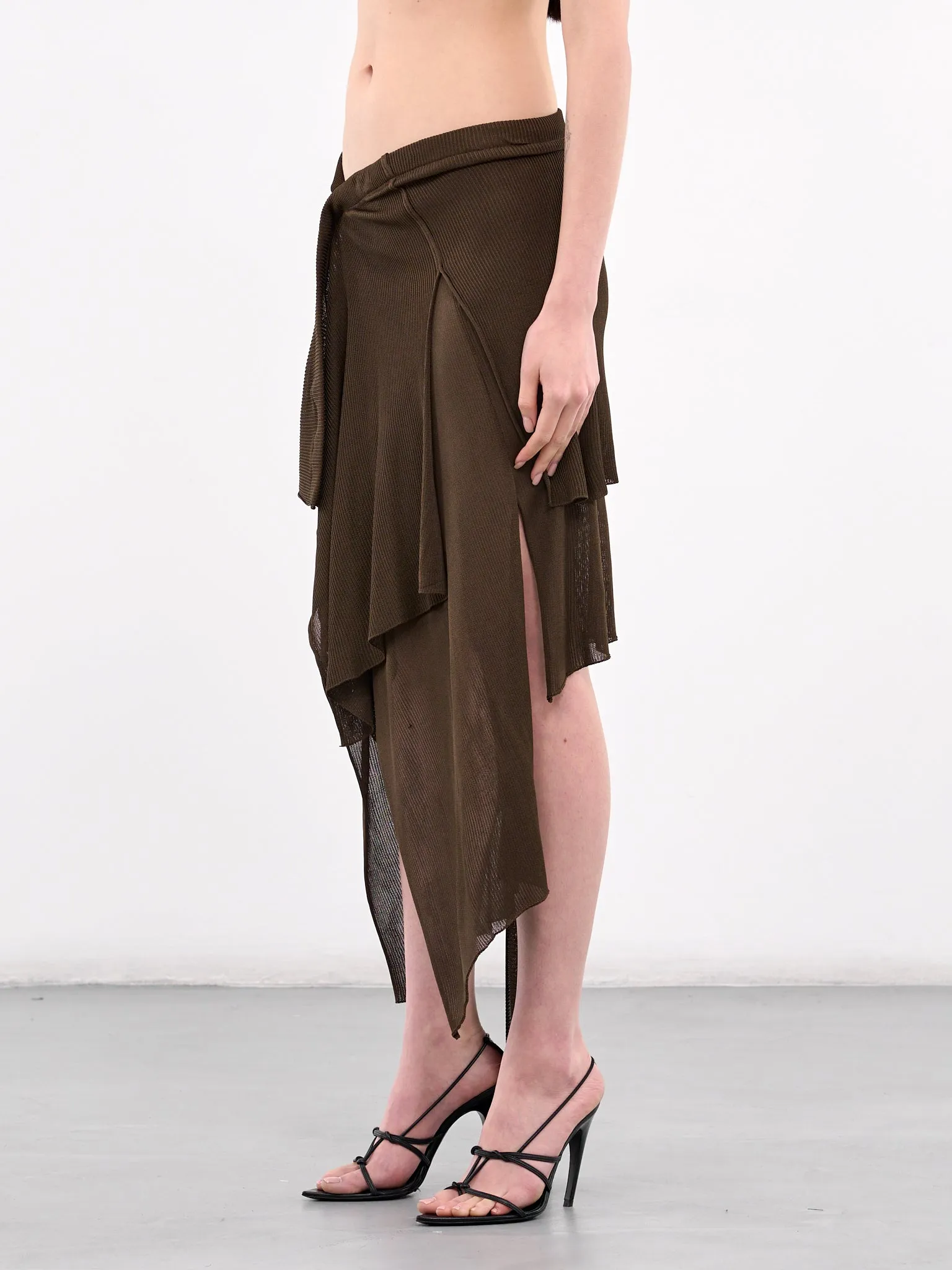 Elizabeth Wrap Skirt (ELIZABETH-BROWN)