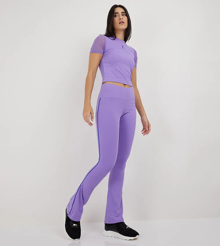 F5 V-WAIST FLARED LEGGINGS