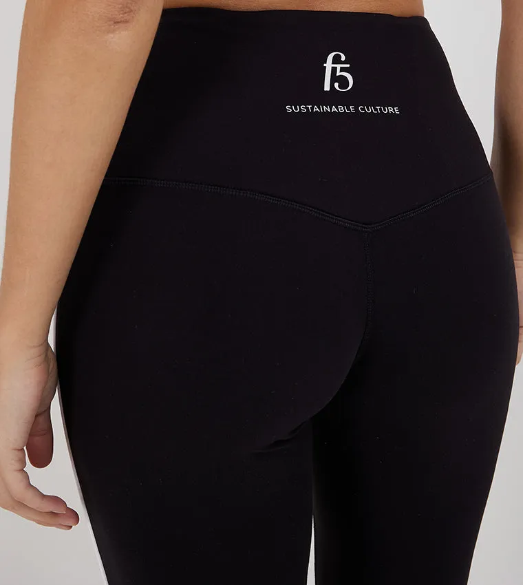 F5 V-WAIST FLARED LEGGINGS