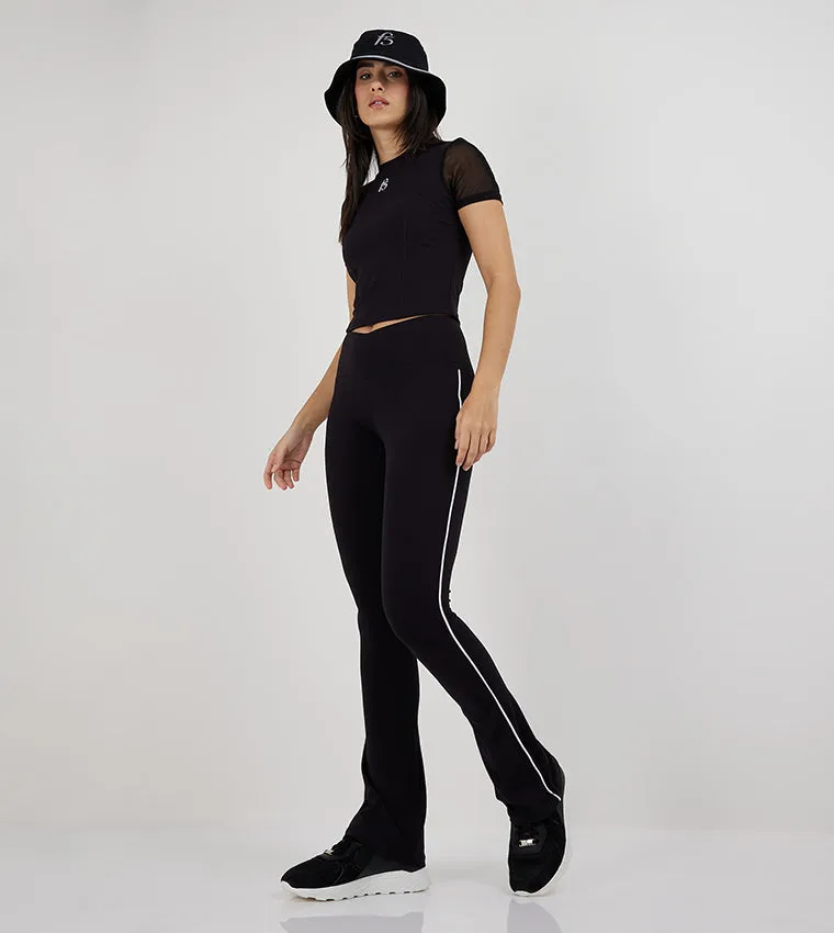 F5 V-WAIST FLARED LEGGINGS