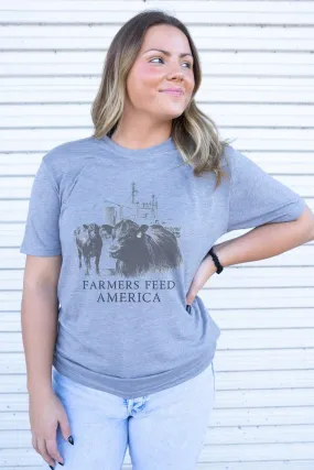 Farmers Feed America Adult Soft-Tek Blend T-Shirt