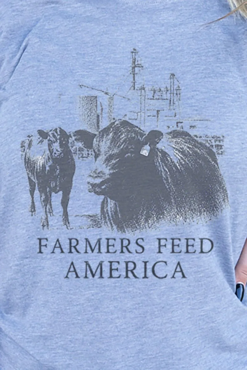 Farmers Feed America Adult Soft-Tek Blend T-Shirt