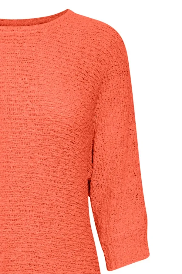 Fransa Lightweight Jumper Coral