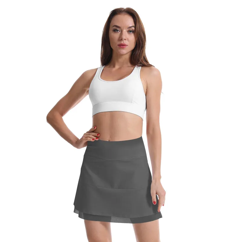 Golf Women's Tennis Skirts Athletic with Pockets White