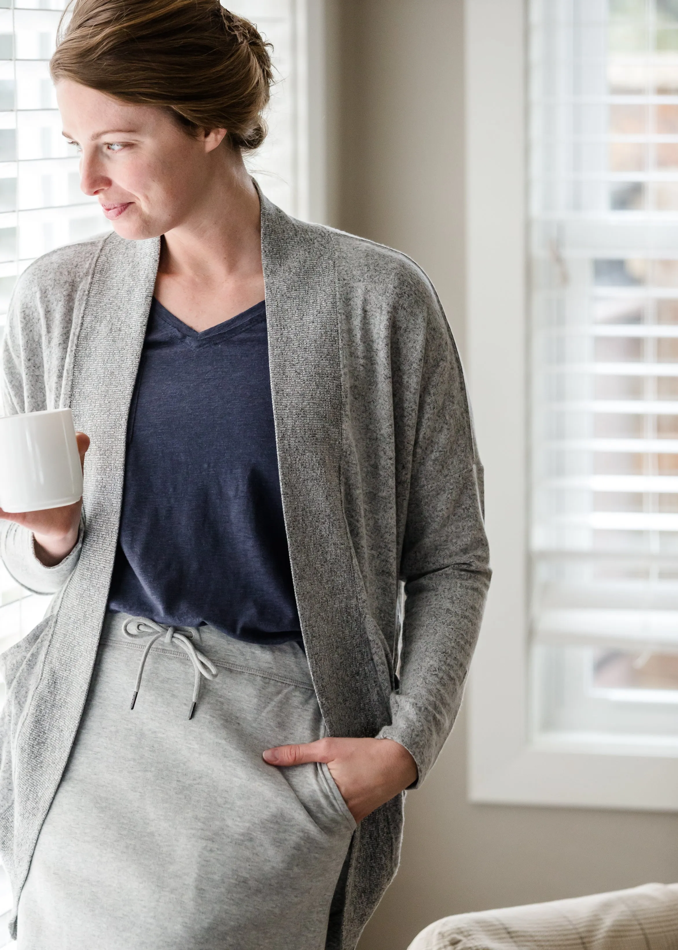 Gray Lightweight Dolman Sweater - FINAL SALE