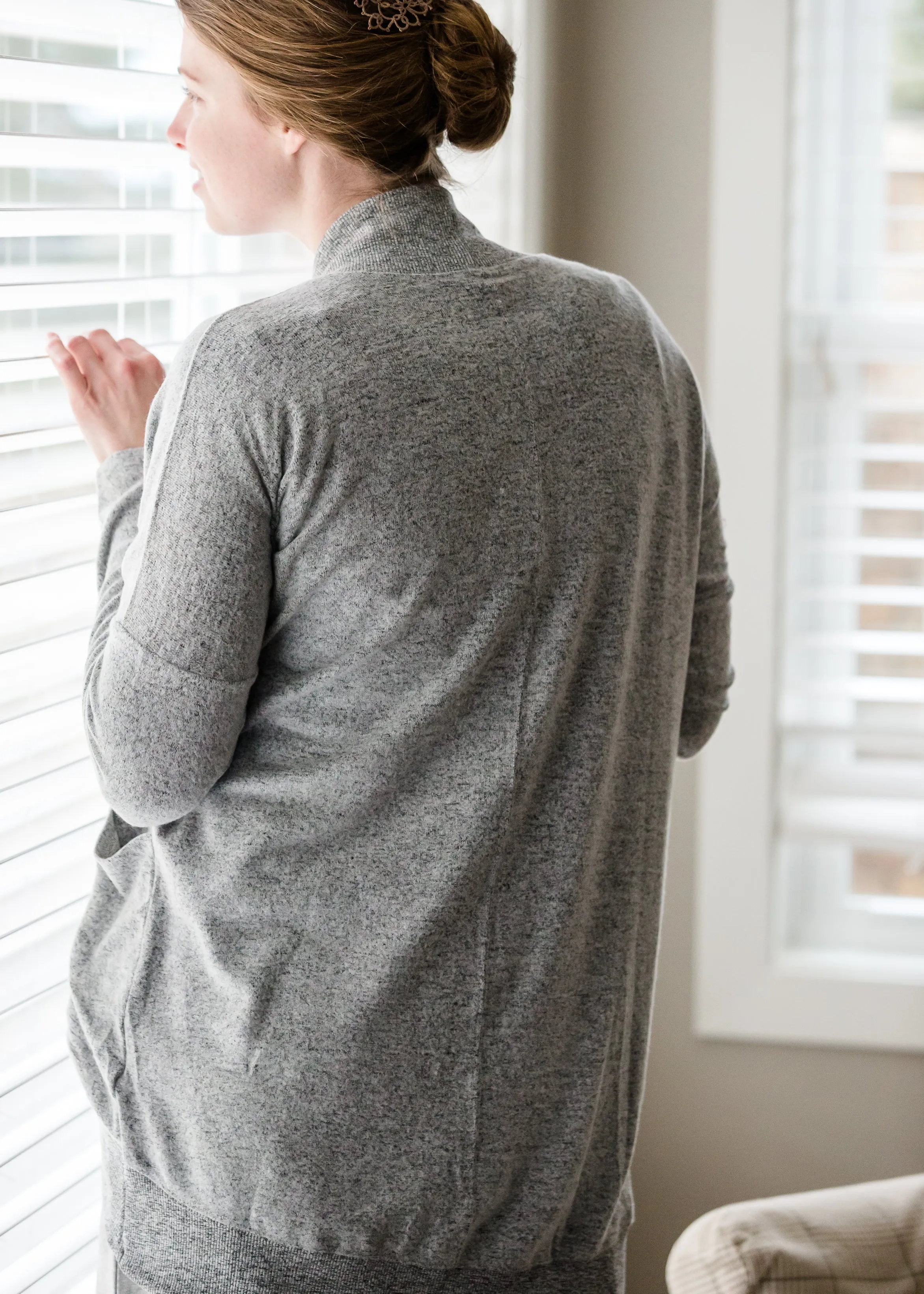 Gray Lightweight Dolman Sweater - FINAL SALE