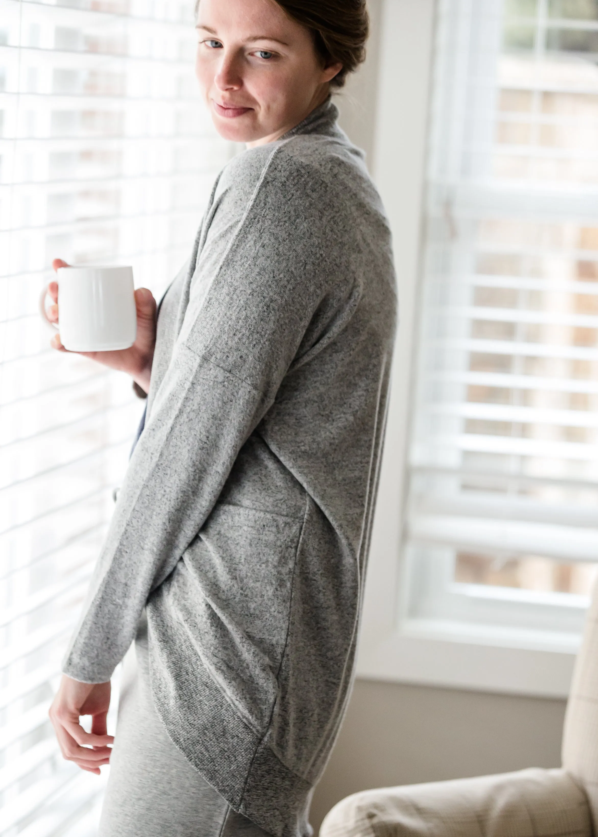 Gray Lightweight Dolman Sweater - FINAL SALE