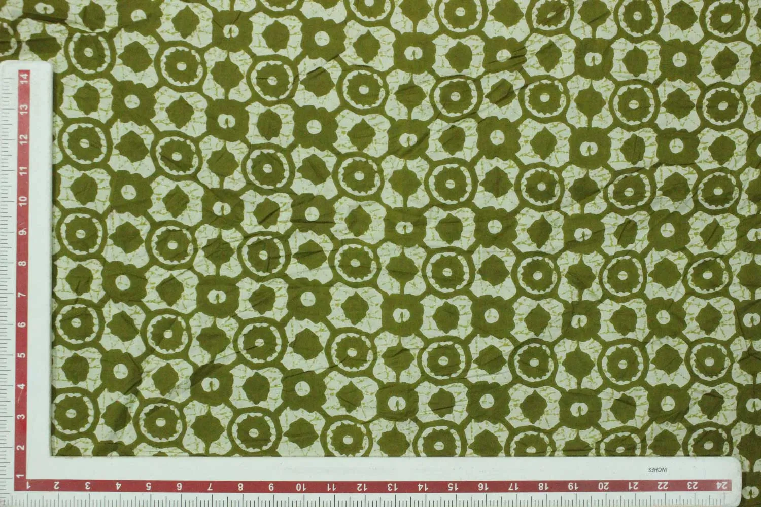 Green Cotton Cambric Fabric