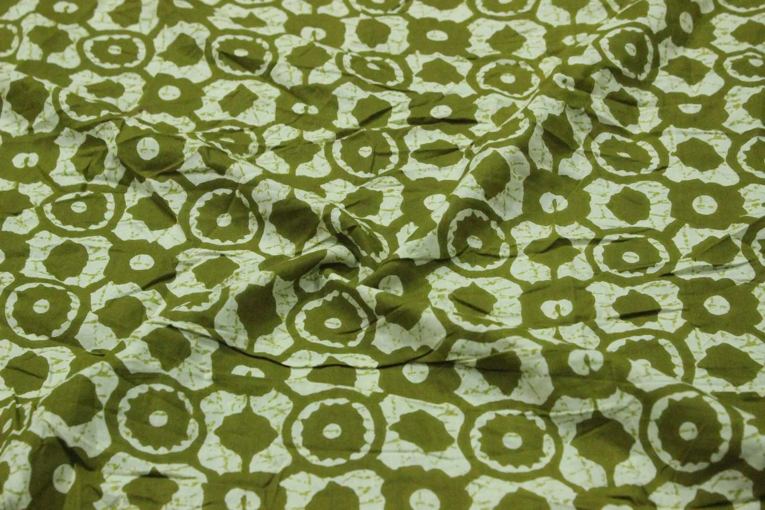 Green Cotton Cambric Fabric