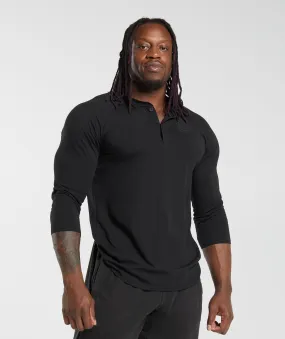 Gymshark Legacy Henley - Black