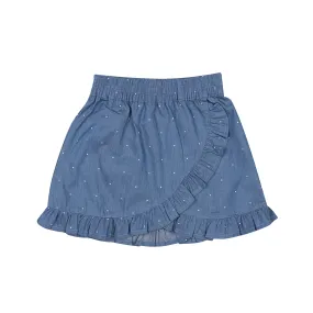 hi-hop Chambray Wrap Skirt