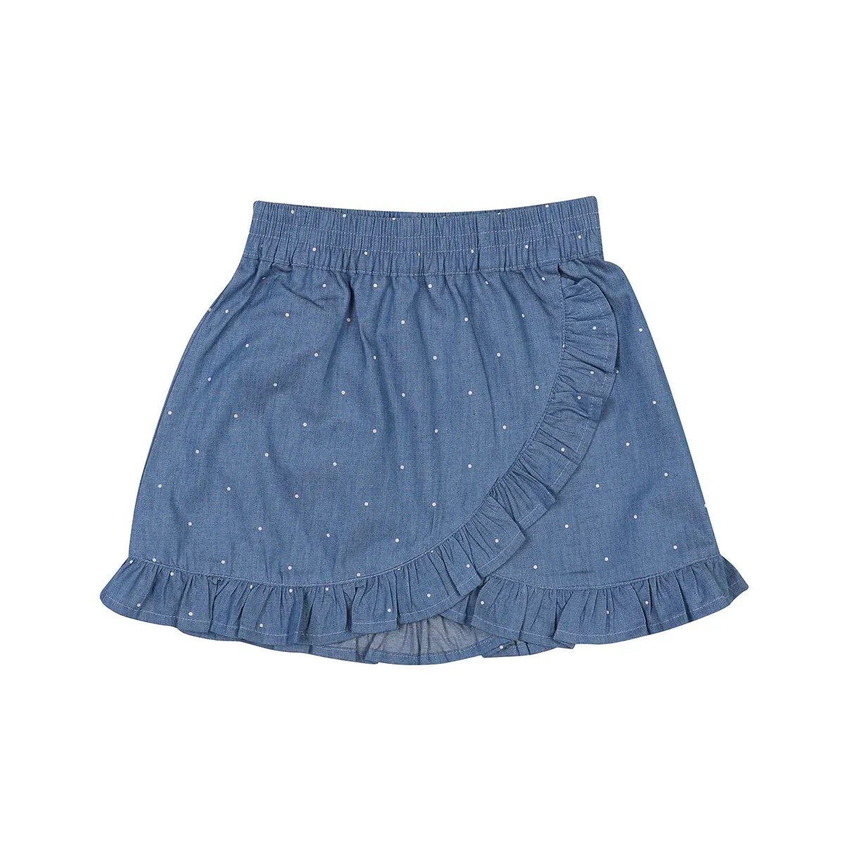 hi-hop Chambray Wrap Skirt