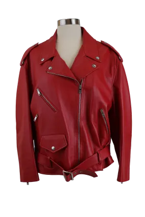 Iconic Belted Leather Jacket