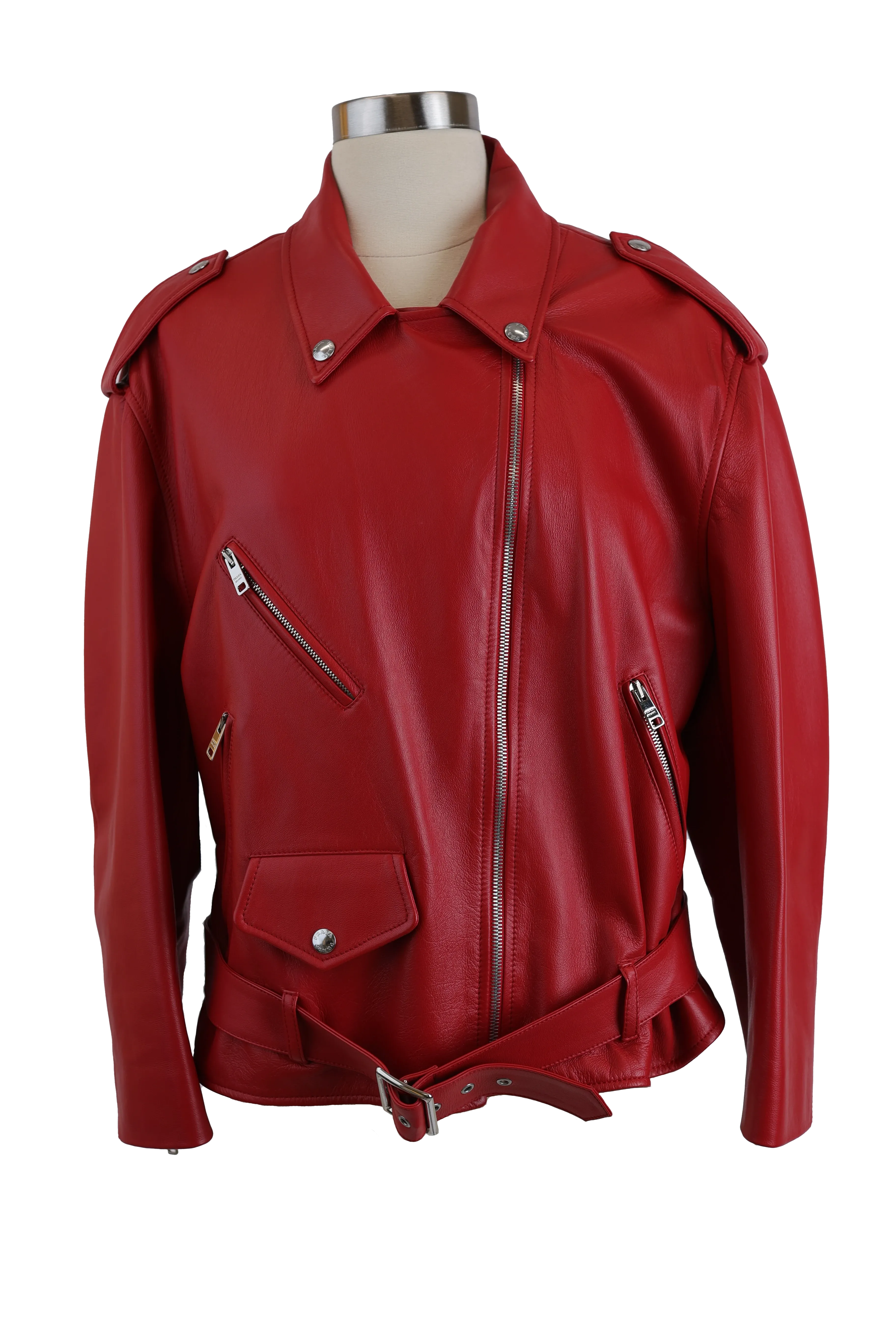 Iconic Belted Leather Jacket