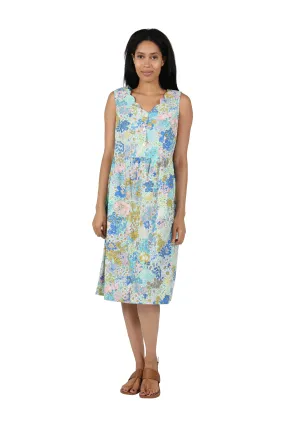 La Cera 100% Cotton Printed Sundress