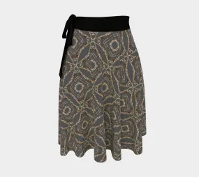 Lichen Log Grey Wrap Skirt