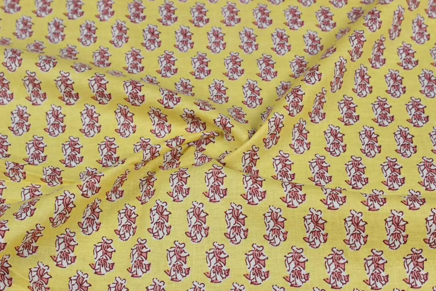 Light Yellow Cotton Cambric Fabric