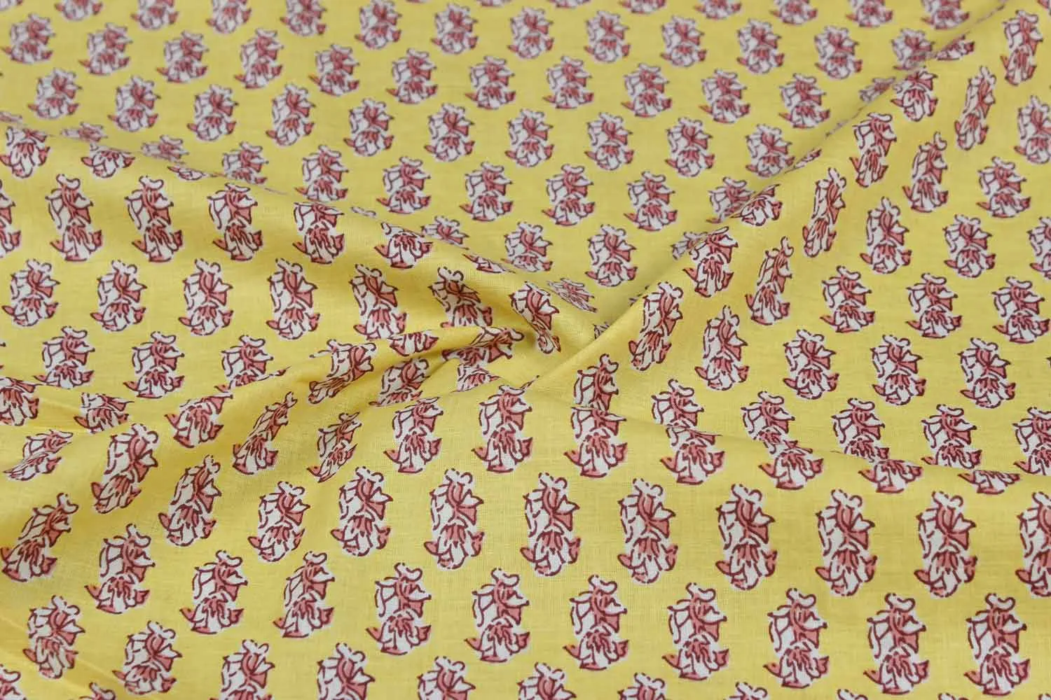 Light Yellow Cotton Cambric Fabric