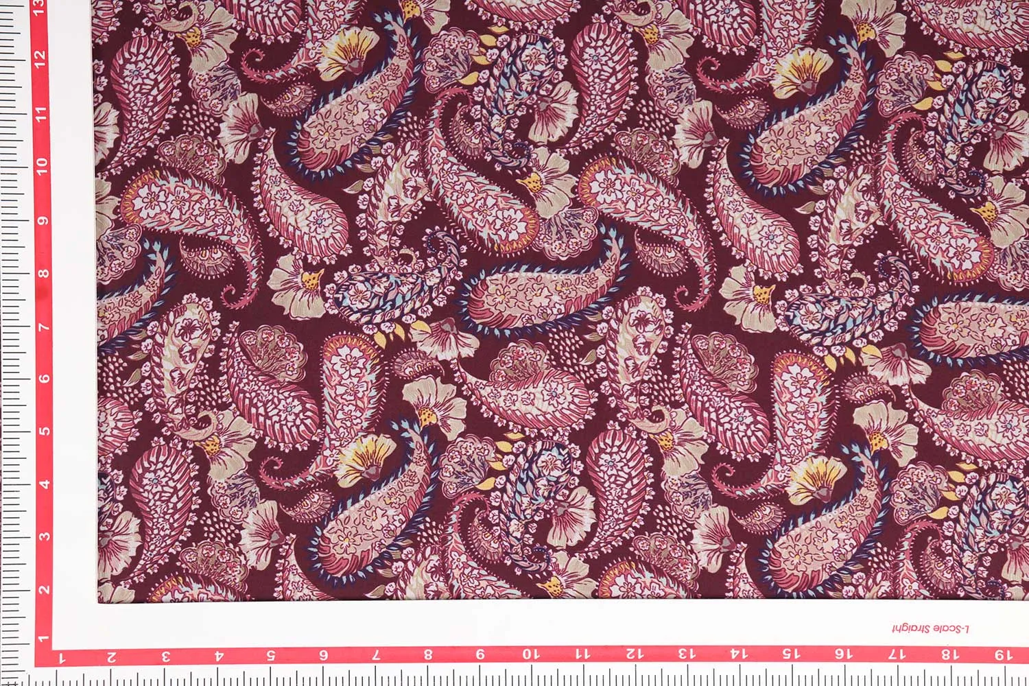 Maroon Printed Georgette Fabric