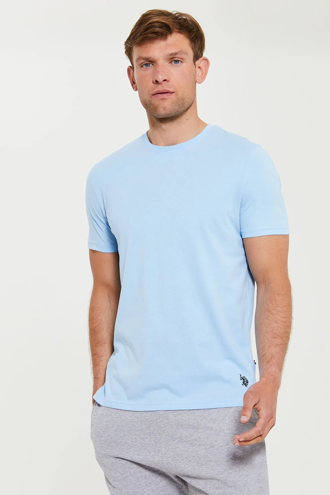 Mens 3 Pack T-Shirts in Blue Bell