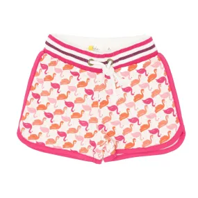 Mini Boden Girls Shorts Jersey Tutti Fruity Flamingos Summer Holiday Kids Gift