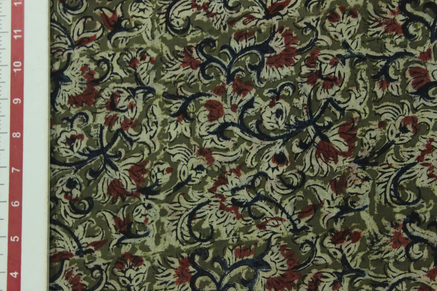 Moss Green Cotton Cambric Fabric