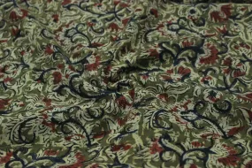 Moss Green Cotton Cambric Fabric