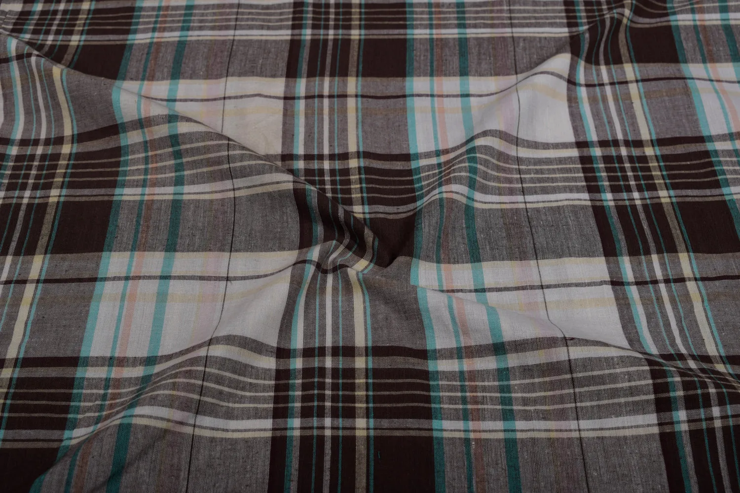 Multicolor Checks Cotton Yarndyed Fabric