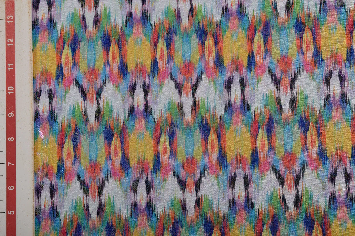 Multicolour Foil Printed Stetch Knit Fabric