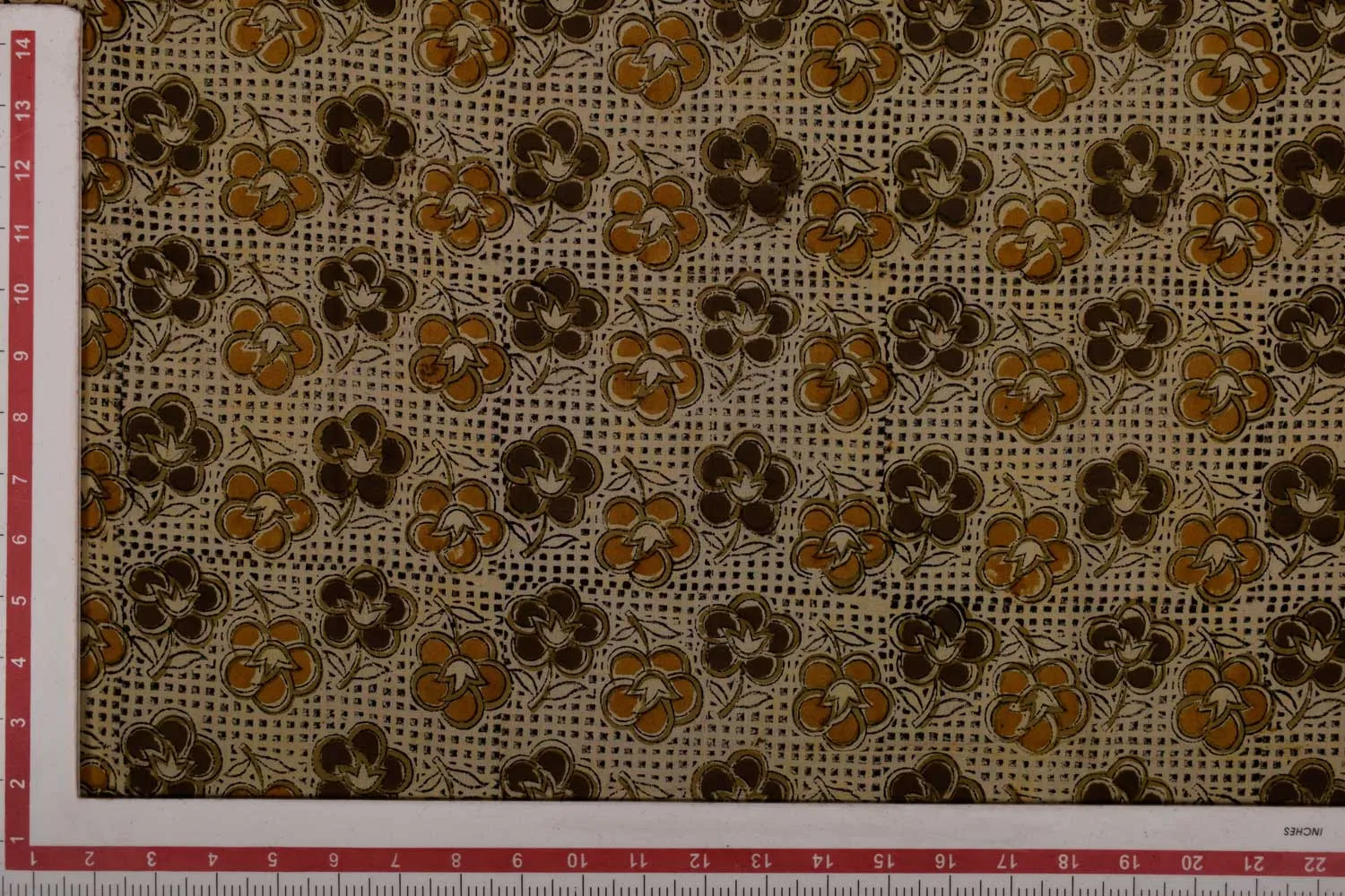 Multicolour Kalamkari  Cotton Cambric Fabric