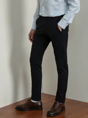 Navy Bi-Stretch Slim Trousers