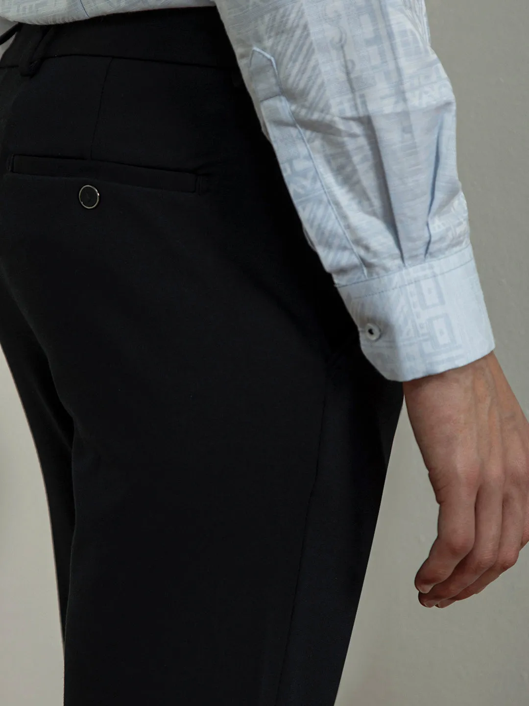 Navy Bi-Stretch Slim Trousers