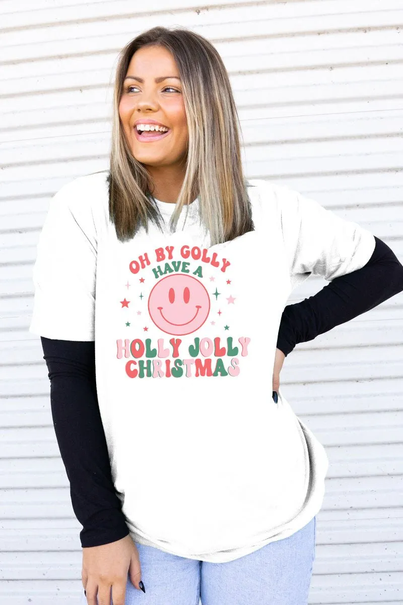 Oh By Golly Christmas Adult Soft-Tek Blend T-Shirt