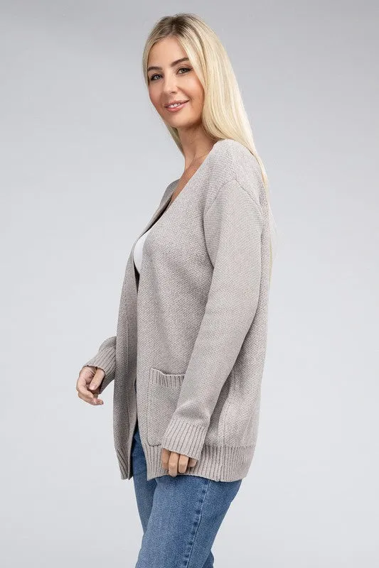 Open Front Sweater Cardigan