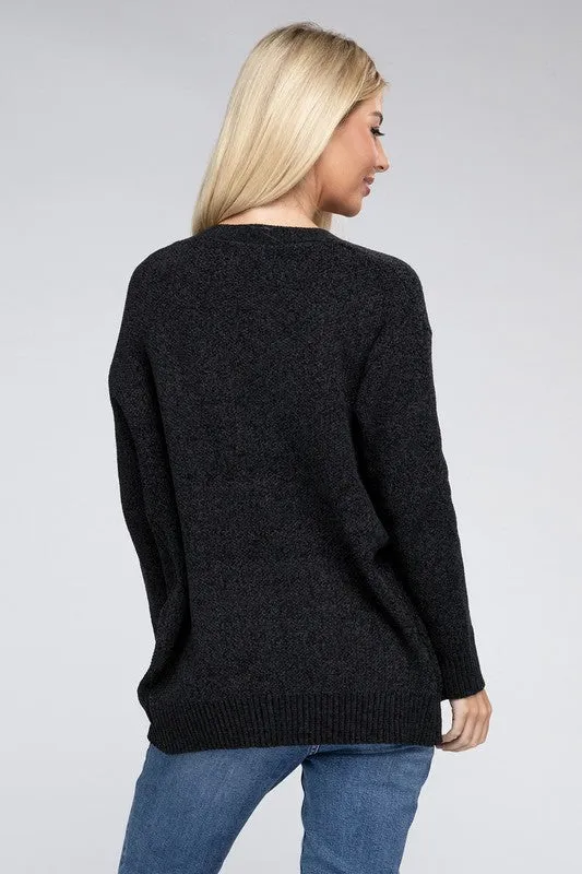 Open Front Sweater Cardigan