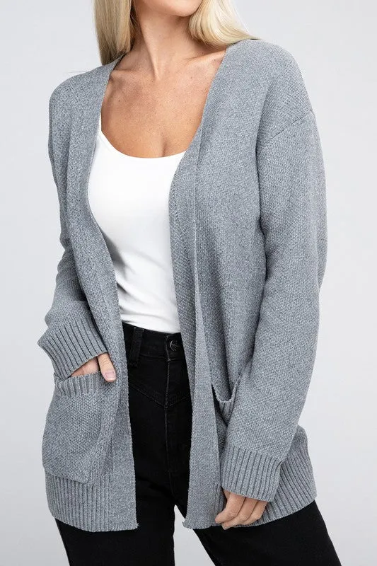 Open Front Sweater Cardigan